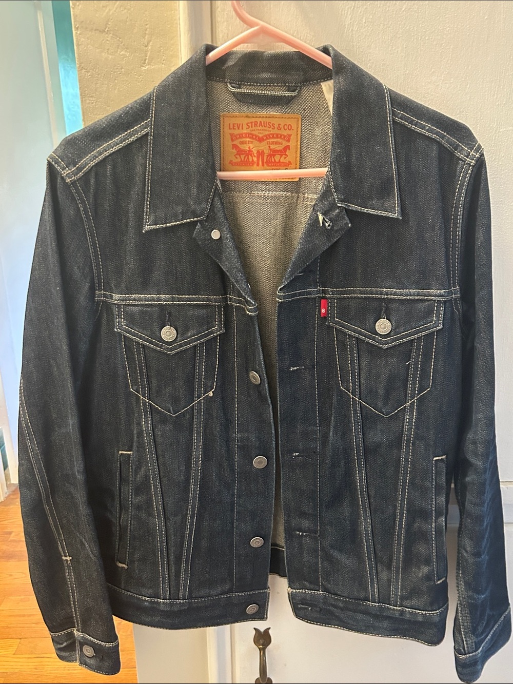 Levi's Black/Charcoal Denim Trucker Jacket